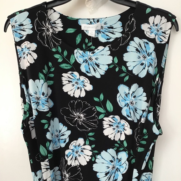 NWT Charter Club Floral Sleeveless Dress, Size XXL - Picture 4 of 5